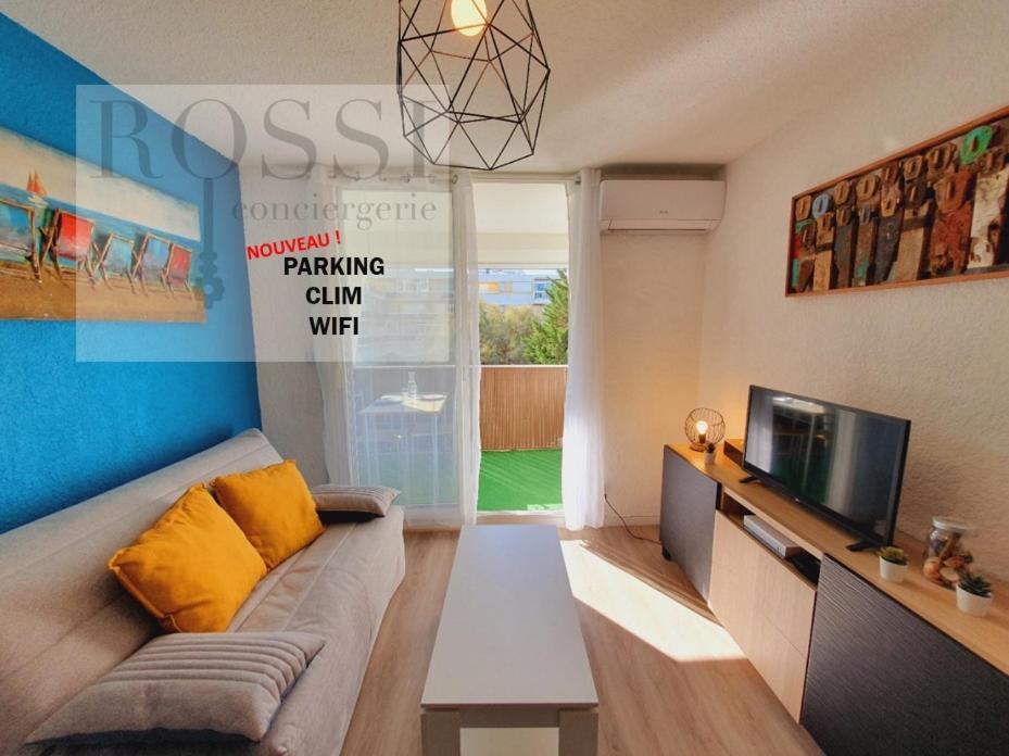 Suite Maya Parking Clim Wifi Centre-Ville Et Port - Rossiconciergerie - Linge Inclus ลา กร็องเดอ-ม็อต ภายนอก รูปภาพ